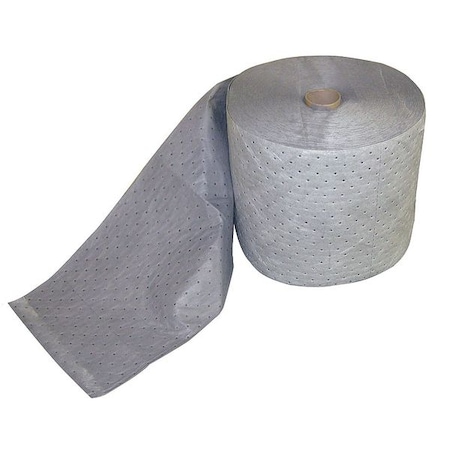 Sorbent Roll, 21 gal, 15 in x 300 ft, Universal, Gray, Polypropylene MPN:HT215