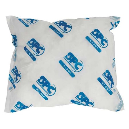 Sorbent Pillow, 28 gal, 18 in x 18 in, Oil, White, 16 PK MPN:OIL1818