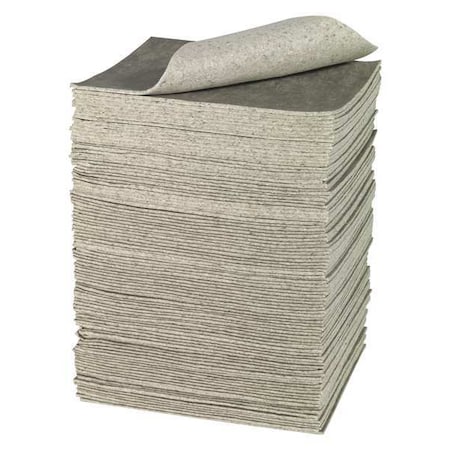 Sorbent Pad, 24 gal, 15 in x 19 in, Universal, White, Cellulose MPN:RFP500