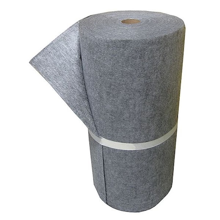 Sorbent Pad, 29 gal, 3 ft x 150 ft, Universal, Gray, Polypropylene MPN:SIR36150