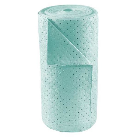 Sorbent Roll, 39 gal, 30 in x 150 ft, Harsh Chemicals, Green, Polypropylene MPN:SPCUN3800