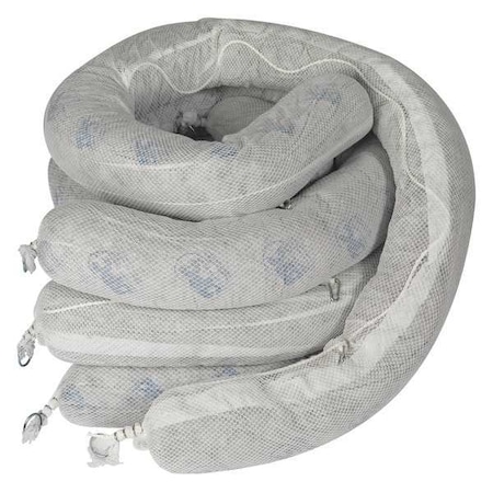 Sorbent Boom, 71 gal, 8 in x 10 ft, Universal, Green, 4 PK MPN:SPCUN810