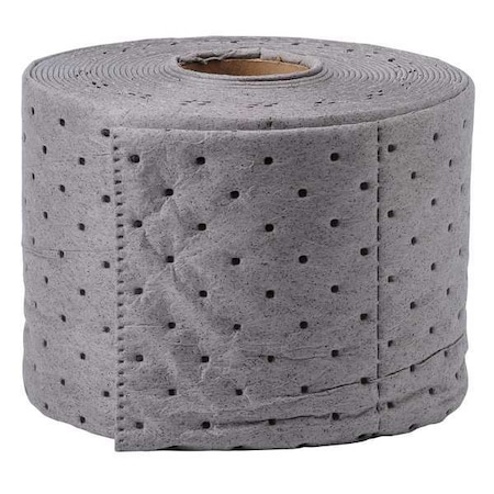 Sorbent Roll, 3 gal, 7 1/2 in x 50 ft, Universal, Gray, Polypropylene MPN:SRP75P