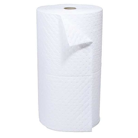 Sorbent Roll, 37 gal, 30 in x 150 ft, Oil, White, Polypropylene MPN:SXT30DP