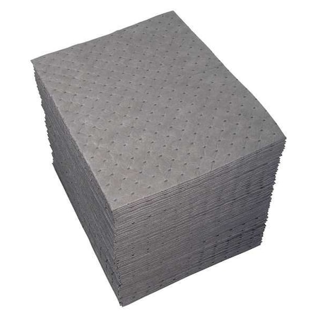 Sorbent Pad, 31 gal, 15 in x 19 in, Universal, Gray, 200 PK MPN:UXT200