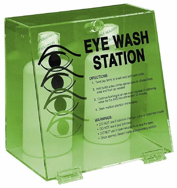 Disposable Eye Wash Bottles & Stations; Type: Double Station; Color: Green; UNSPSC Code: 46181810 MPN:45840