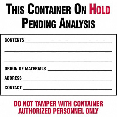 DOT Handling Label Waste 6 W PK100 MPN:121140