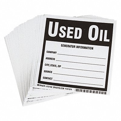 DOT Handling Label Waste 6 W PK100 MPN:121432