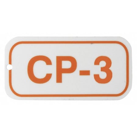 Lockout Tag, None/ No Header, Polypropylene, 3 in Width, 1 1/2 in Height, Write On Surface: No MPN:105676