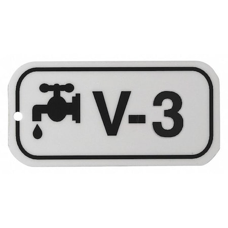Lockout Tag, None/ No Header, Polypropylene, 3 in Width, 1 1/2 in Height, Write On Surface: No MPN:105706