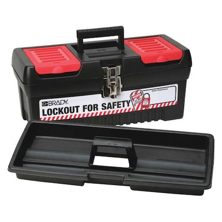 Lockout Tool Box, Polypropylene, 16-13/64