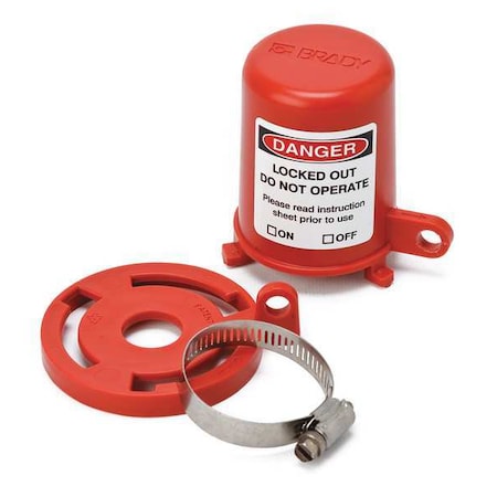 Plug Valve Lockout, Fits 29/32 to 1-3/8In MPN:113232