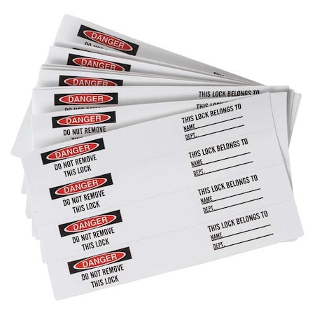 Permnent Adhesive Lbl, .75x5in, Vinyl, PK40 MPN:121448