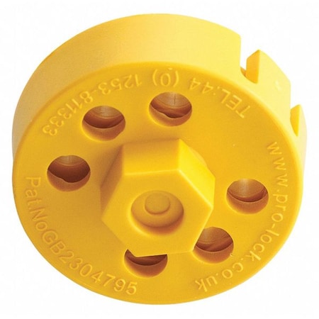 Cable Lockout, Yellow, Nylon MPN:122245