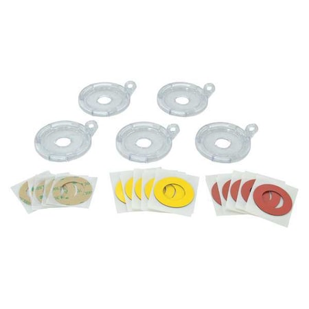 Push Button Lockout Base, Clear, Plastic, 1 Max. No. of Padlocks, 69/250 in Max. Shackle Dia. MPN:130822