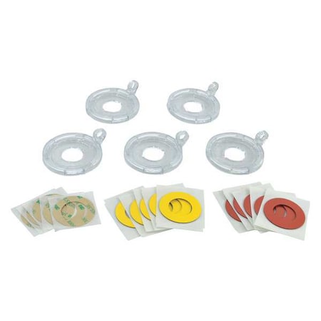 Push Button Lockout Base, Clear, Plastic, 1 Max. No. of Padlocks, 69/250 in Max. Shackle Dia. MPN:130823