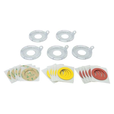 Push Button Lockout Base, Clear, Plastic, 1 Max. No. of Padlocks, 69/250 in Max. Shackle Dia. MPN:130824