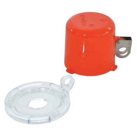 Push Button Lockout, Red, Plastic, 1 Max. No. of Padlocks, 69/250 in Max. Shackle Dia. MPN:134018
