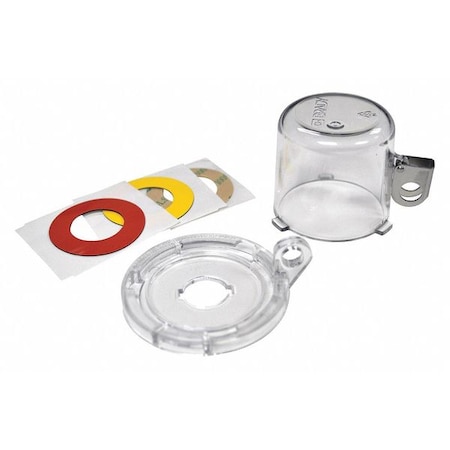 Push Button Lockout, Clear, polycarbonate, 1 Max. No. of Padlocks, 7/25 in Max. Shackle Dia. MPN:139793