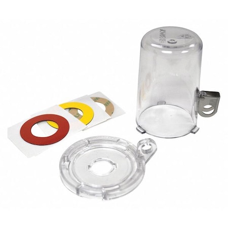 Push Button Lockout, Clear, polycarbonate, 1 Max. No. of Padlocks, 7/25 in Max. Shackle Dia. MPN:139794