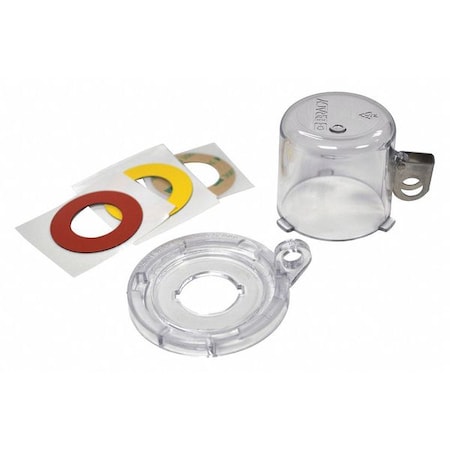 Push Button Lockout, Clear, polycarbonate, 1 Max. No. of Padlocks, 7/25 in Max. Shackle Dia. MPN:139795