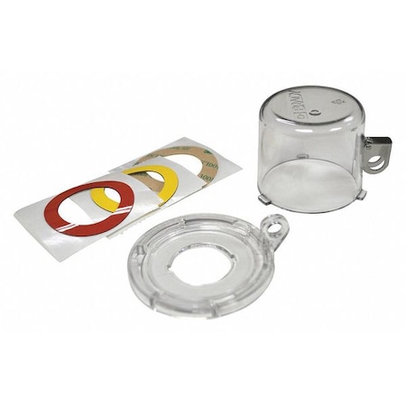 Push Button Lockout, Clear, polycarbonate, 1 Max. No. of Padlocks, 7/25 in Max. Shackle Dia. MPN:139796