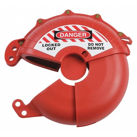 Gate Valve Lockout, Red, Plastic, 3