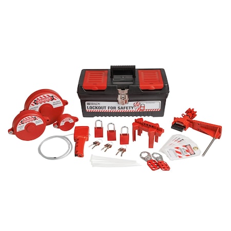 Lockout Kit, 9 Lockouts, 10 Tags, Black MPN:153671