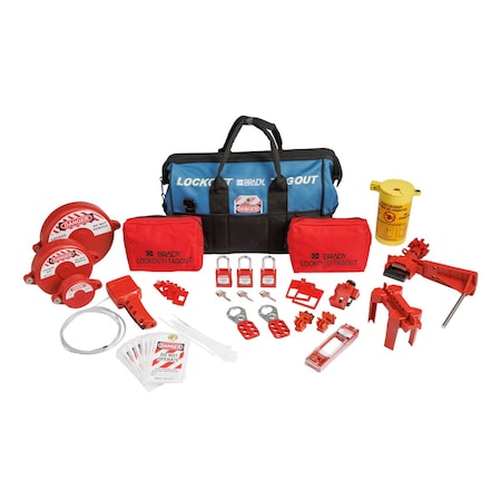 Lockout Kit, 9 Lockouts, 10 Tags, Blue MPN:153672