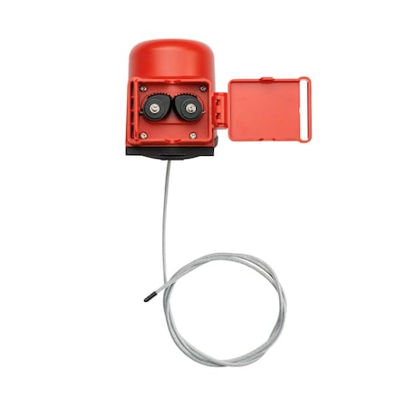 No-Handle Valve Lockout with 3FT Cable for Ball and Gate Valves Red MPN:175644