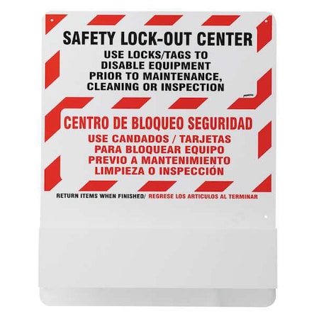 Lockout Board, 30 In H MPN:3013