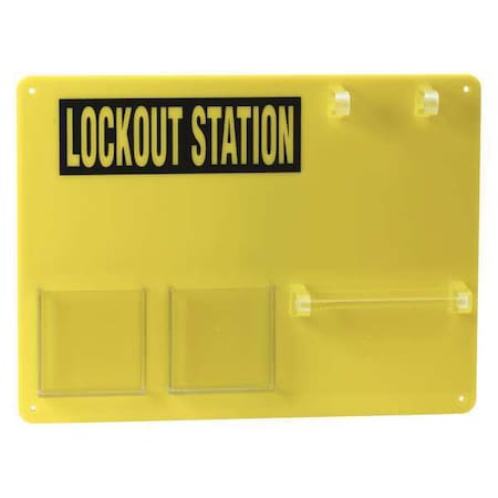 Lockout Board, Unfilled, Yellow MPN:50989