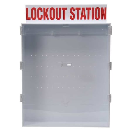 Lockout Station, Unfilled, Red/White MPN:50996