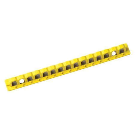 Circuit Breaker Lockout Rail, Yellow, Fiberglass Reinforced Nylon, 15 Max. No. of Padlocks MPN:51258