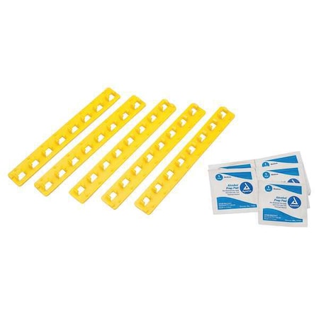 Blocking Bar Holder, Yellow, Fiberglass Reinforced Nylon, 5/16 in Max. Shackle Dia. MPN:51265