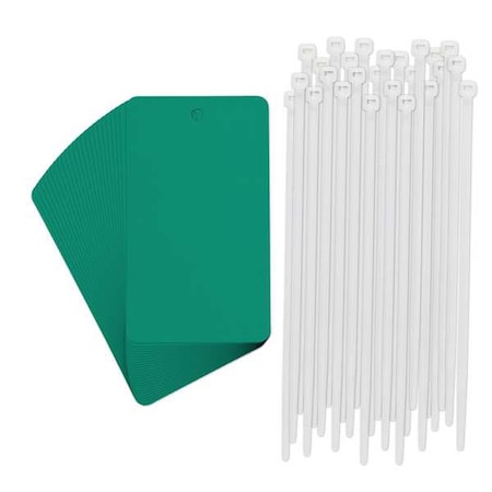 Tag, Metal, 3 in Width, 5 in Height, Write On Surface: Yes, 25 PK MPN:56939-PK