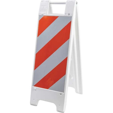 Barricade, Rugged Polyethylene, Not Retroreflective, 36 in Height, 3 in Length, White MPN:57630
