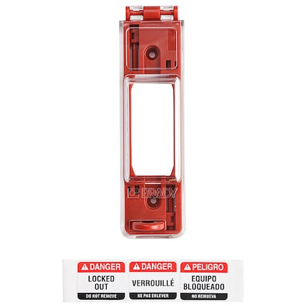 Wall Switch Lockout, Red, 9/32 In. Dia. MPN:65392