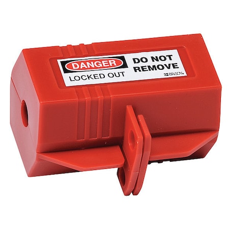 Plug Lockout, For 1/2 in Max Cord Diameter, For (1) 7/10 in Max Plug Diameter, Red MPN:65674
