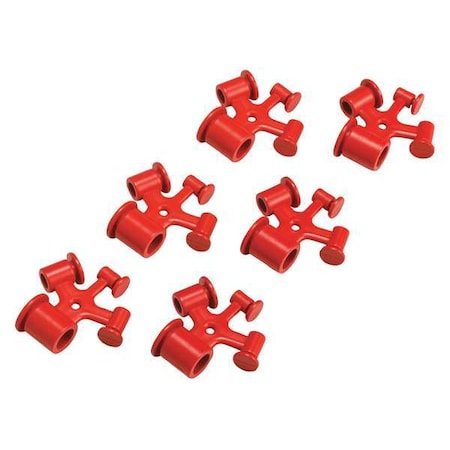 Fuse Blockout Device, Plastic, 1/8 in Width, 1 3/4 in Height, 6 PK MPN:65690