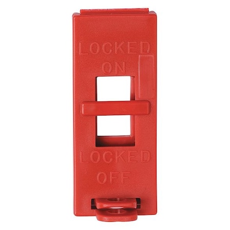 Wall Swtch Lckout, Red, 9/32 In. Dia., PK6 MPN:65696