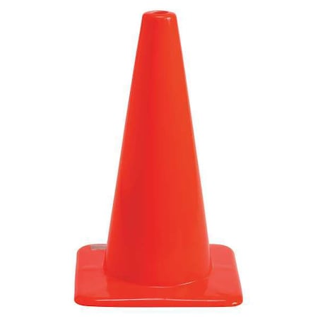 Traffic Cone, Vinyl, Non-Reflective, 18 Height, Orange MPN:80111