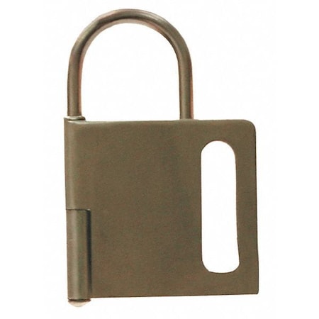 Lockout Hasp, Gold, Steel, 0 Max. No. of Padlocks, 2/5 in Max. Shackle Dia., 1 in Jaw Clearance MPN:871239