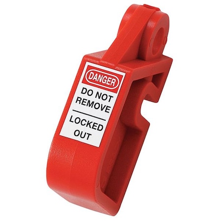Circuit Breaker Lockout, Red, Nylon Plastic with ZP Metal Slotted Set Screw, 1 Max. No. of Padlocks MPN:873367