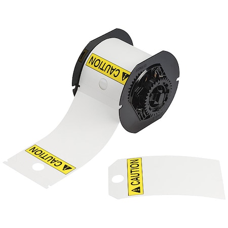 Pre-CutLabelStockRoll, Black/Yellow/White MPN:B30-255-851-ANSICA