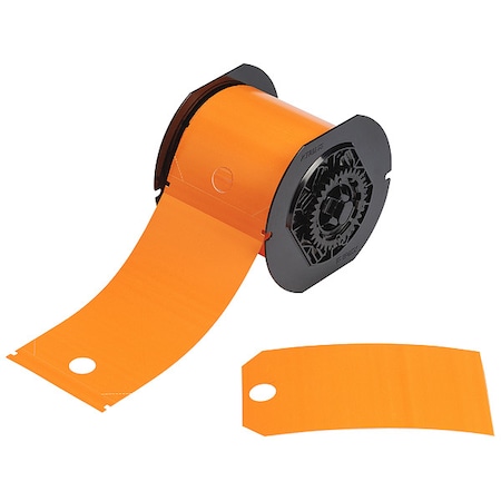 Pre-Cut Label Stock Roll, Orange MPN:B30-255-851-ORNG