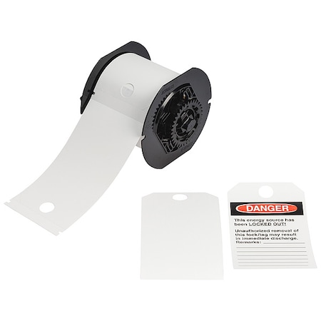 Pre-Cut Label Stock Roll, White MPN:B30-255-851-WHT-B