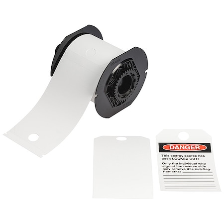 Pre-Cut Label Stock Roll, White MPN:B30-255-851-WHT-F