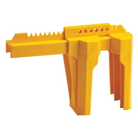 Ball Valve Lockout, Yellow, 2 to 8 In. MPN:BS08A-YW