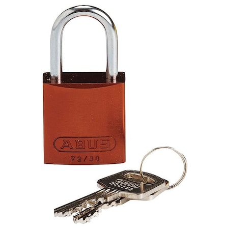 Lockout Padlock, Keyed Different, Aluminum, Brown, 1 in Shackle Height, 1 1/4 in Body Width MPN:CPAL-BRN-25ST-KD